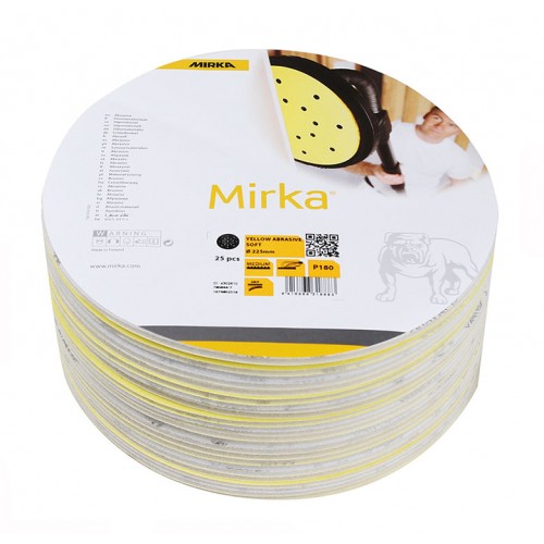 Abrasifs Mirka Jaune Soft Ø 225 mm 27 trous auto-agrippants