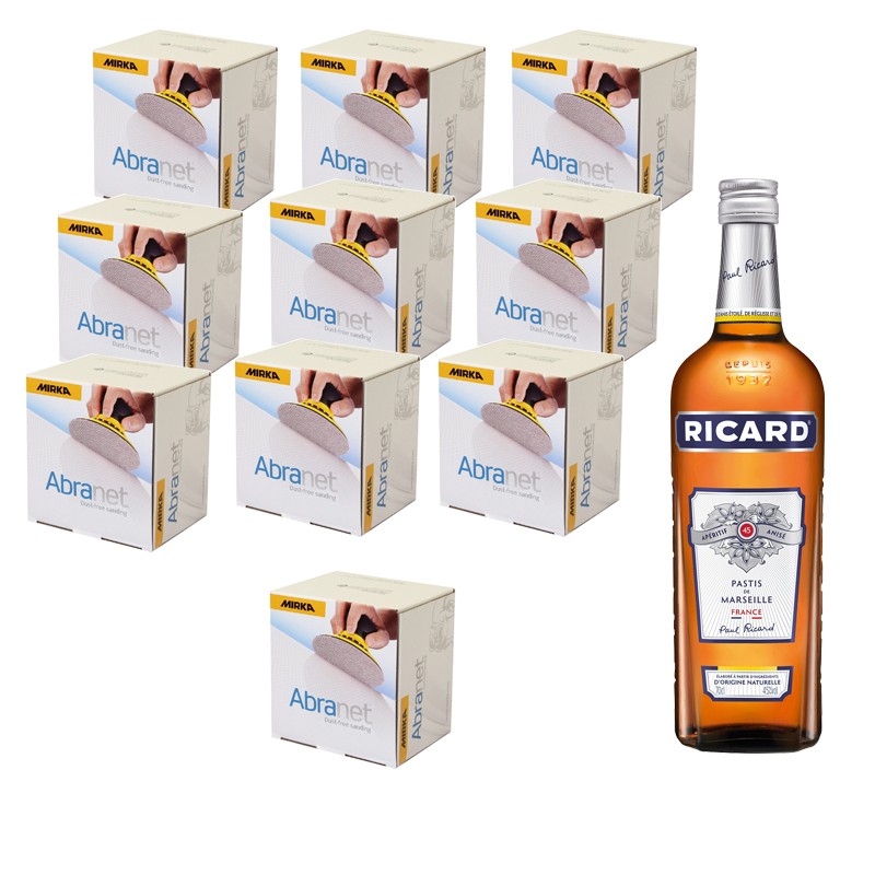 Offre promo 10 boîtes Abranet 150mm + bouteille Ricard 70cl