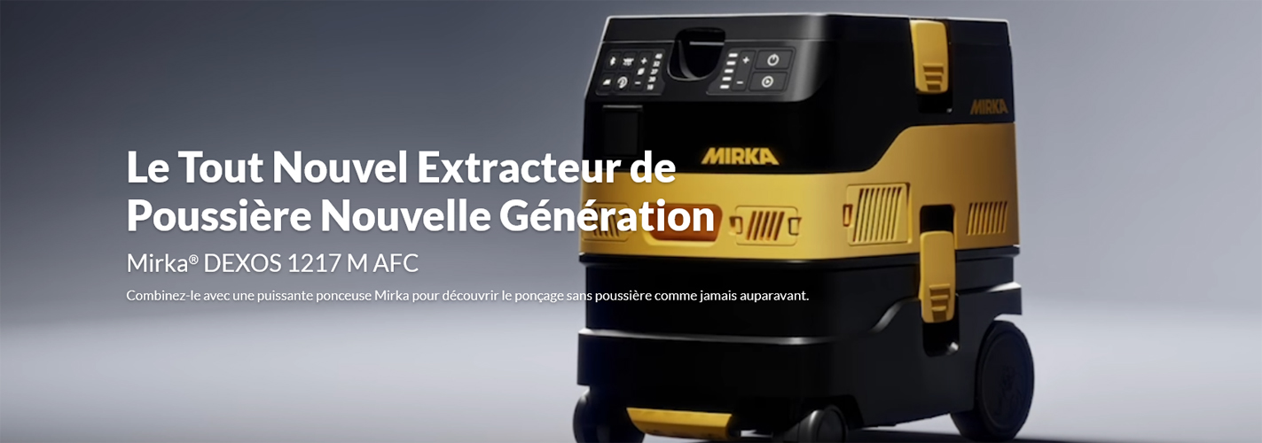 Nouvel extracteur de poussière Mirka DEXOS 1217 M AFC